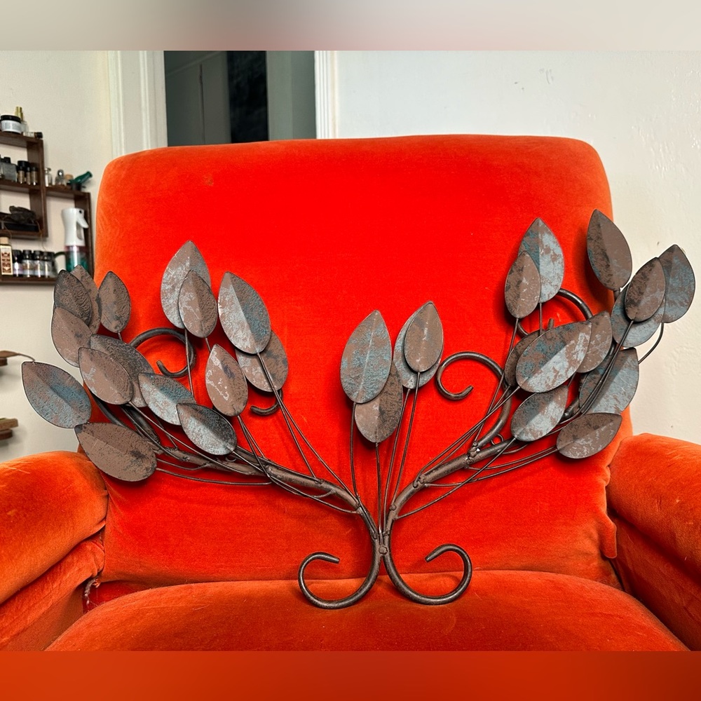 Metal Leaves Home Decor Wall Art Door Topper
